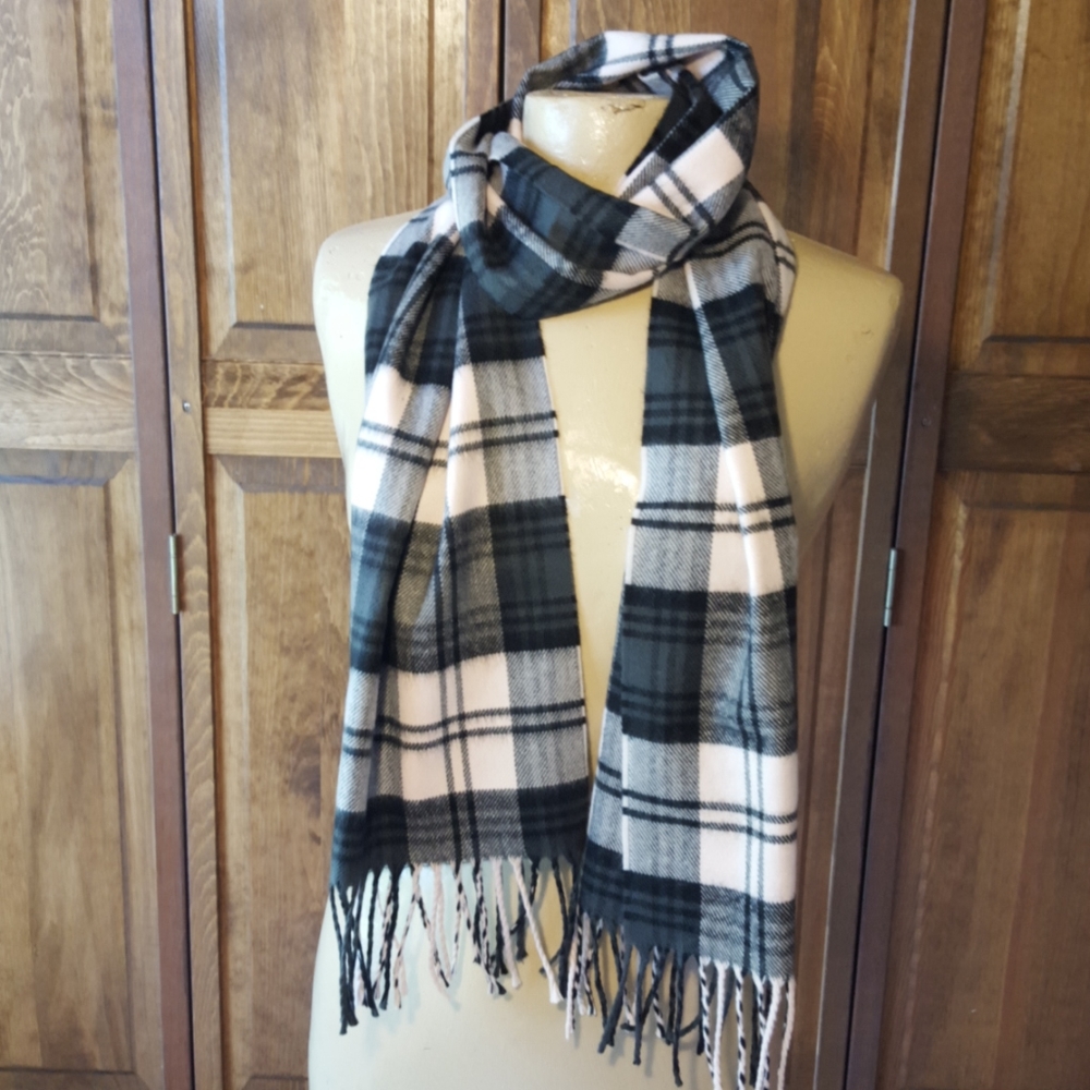 Cashmere Feel Plaid Scarf
